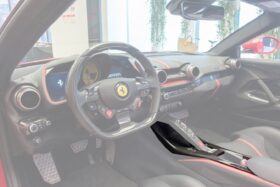 DarwinPRO 2017-2026 Ferrari 812 Superfast / GTS OE Style Dry Carbon Fiber Bridge Support & Windows Switches Panel