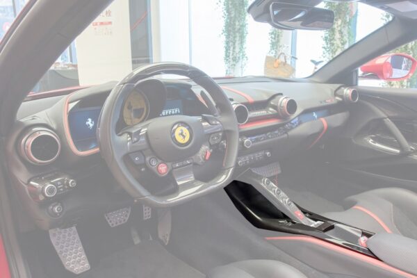 DarwinPRO 2017-2026 Ferrari 812 Superfast / GTS OE Style Dry Carbon Fiber Bridge Support & Windows Switches Panel