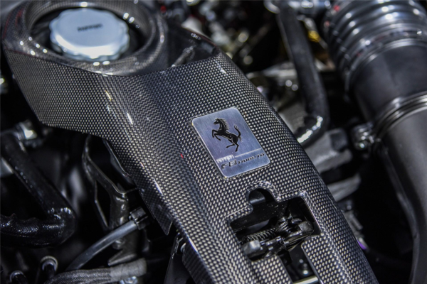 DarwinPRO 2015-2023 Ferrari OE Style Autoclave Carbon Fiber Engine Lock | Fits F8, 488, Pista
