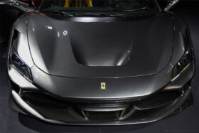 DarwinPro Aerodynamics DarwinPRO F8 OE Style Autoclave Carbon Fiber Front Lip Splitter for Ferrari F8 - Image 2