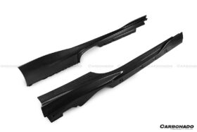 DarwinPro Aerodynamics DarwinPRO F8 OEM Style Dry Carbon Fiber Side Skirts for Ferrari F8 - Image 3