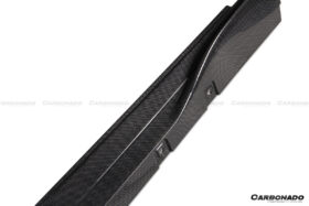 DarwinPro Aerodynamics DarwinPRO F8 OEM Style Dry Carbon Fiber Side Skirts for Ferrari F8 - Image 4