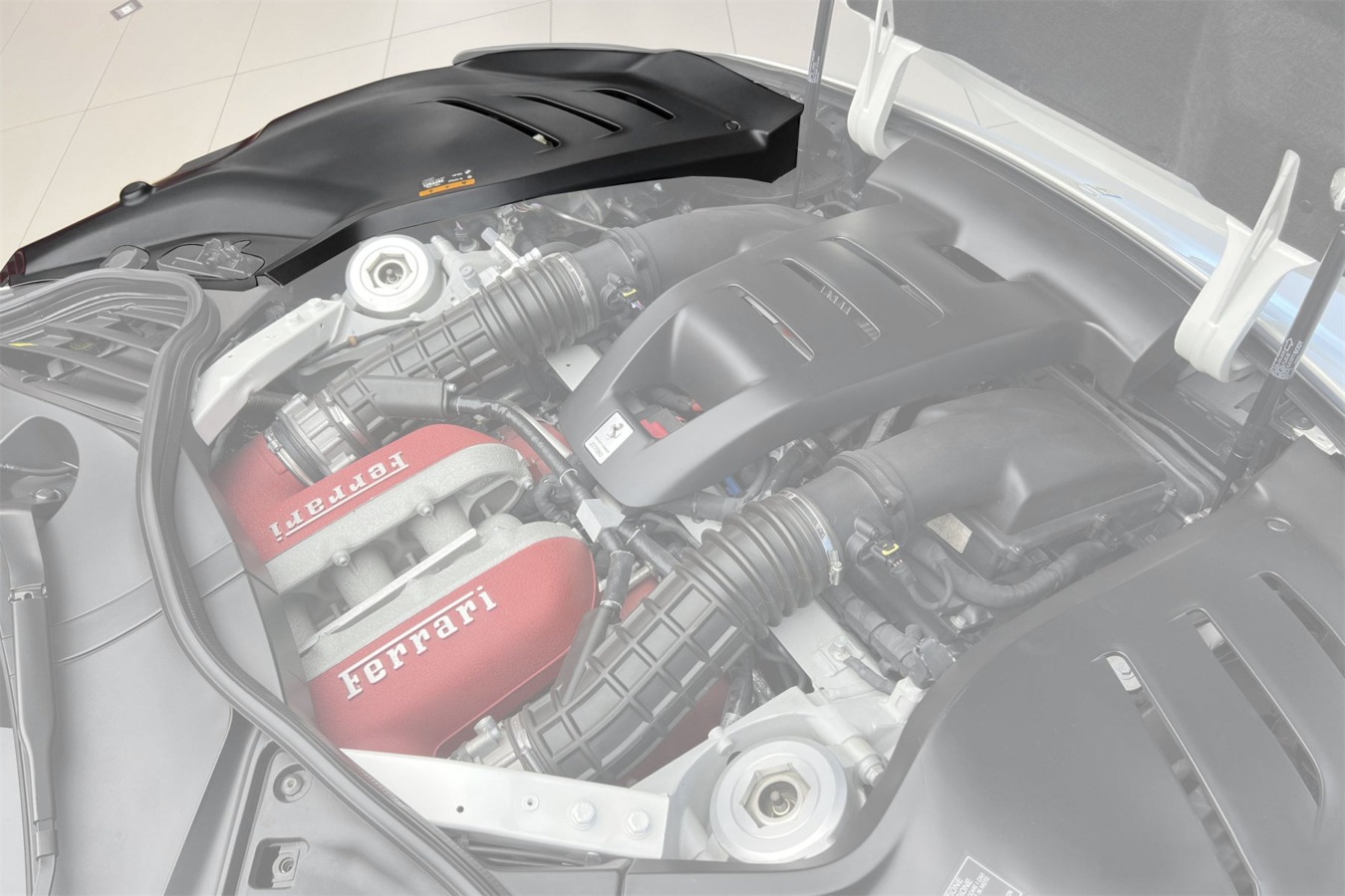 DarwinPRO 2023-UP Ferrari Purosangue FUV Type F175 OEM Style Dry Carbon Fiber Inner Engine Cover (1PCS) - FF Performance