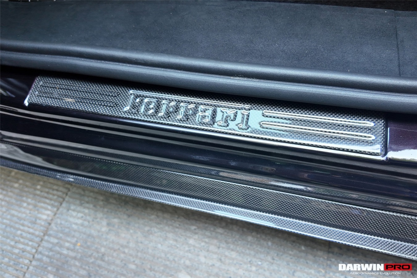 DarwinPro Aerodynamics DarwinPRO Purosangue FUV Type F175 OEM Style Autoclave Carbon Fiber Door Sills for Purosangue - Image