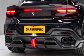 DarwinPro Aerodynamics DarwinPRO Purosangue F175 Partial Carbon Fiber Rear Bumper DarwinPRO iMP Design for Purosangue -