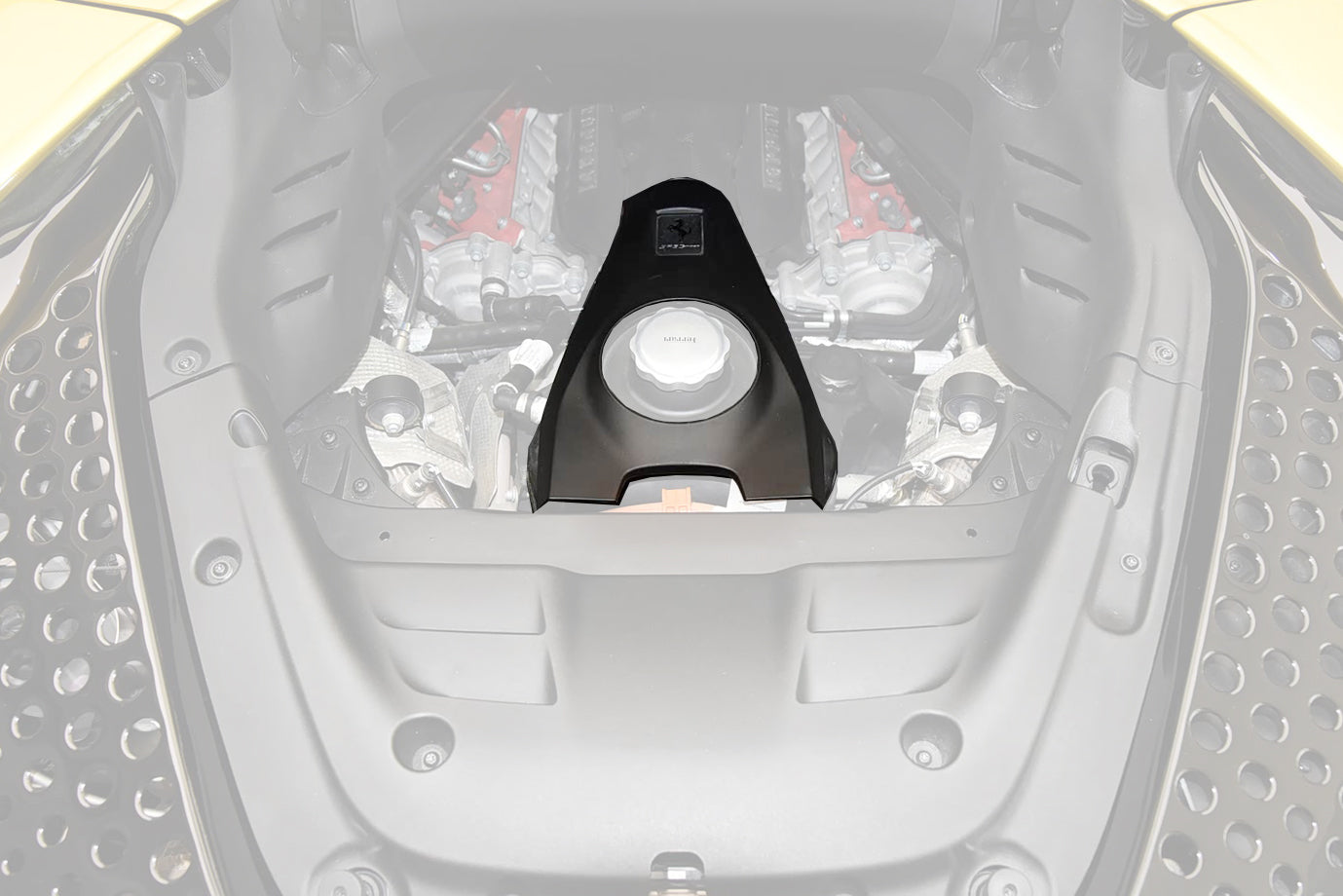 DarwinPRO 2021-UP Ferrari SF90 Spider OE Style Autoclave Carbon Fiber Coolant Tank Cover Replacement - FF Performance