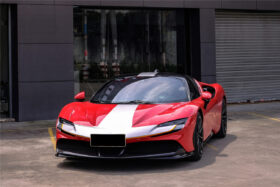 DarwinPRO 2020-UP Ferrari SF90 Stradale and Spider Autoclave Carbon Fiber Front Bumper Side Splitter DarwinPRO (OE) - image 6