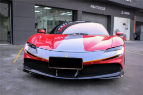 DarwinPRO 2020-UP Ferrari SF90 Stradale and Spider Autoclave Carbon Fiber Front Bumper Side Splitter DarwinPRO (OE) - image 7