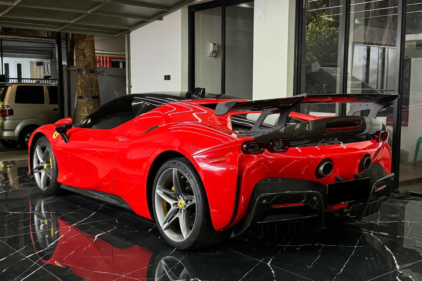 DarwinPRO 2020-UP Ferrari SF90 Stradale Autoclave Carbon Fiber Wing with Base DarwinPRO (SF90XX Style) - FF Performance