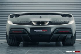 2022-2026 Ferrari 296 GTB & GTS (Type F171) OE Style Carbon Fiber Rear Bumper w/ Diffuser