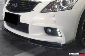 DarwinPRO 2010-2013 Infiniti G25 G37 Sedan EU Style Carbon Fiber Front Lip - image 5