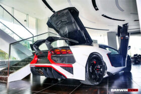 DarwinPRO 2011-2016 Lamborghini Aventador LP700 Coupe BKSS Style Carbon Fiber Engine Trunk - image 4