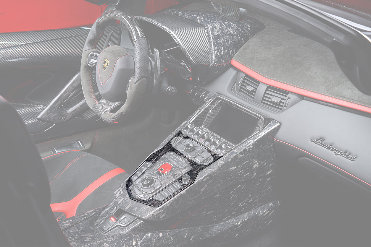 DarwinPRO 2011-2016  Lamborghini Aventador LP700 Coupe Roadster Dry Carbon Fiber Centre Console Surround Replacement