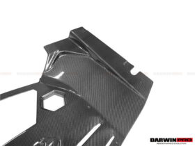 DarwinPRO 2011-2016 Lamborghini Aventador LP700 Coupe Carbon Fiber Engine Bay Trim Cover Rear Replacement - image 7