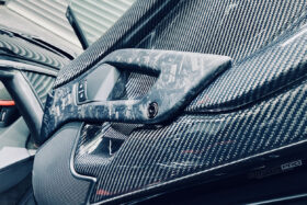 DarwinPRO 2011-2016 Lamborghini Aventador LP700 Coupe Roadster Carbon Fiber Inner Door Handle - image 5