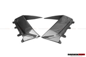 DarwinPRO 2011-2016 Lamborghini Aventador LP700 Coupe BKSS Style Carbon Fiber Quarter Panel Fender Side Vent Air Intake Cover Trim Outside - image 6