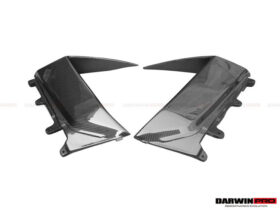 DarwinPRO 2011-2016 Lamborghini Aventador LP700 Coupe BKSS Style Carbon Fiber Quarter Panel Fender Side Vent Air Intake Cover Trim Outside - image 5