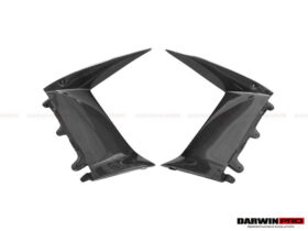 DarwinPRO 2011-2016 Lamborghini Aventador LP700 Coupe BKSS Style Carbon Fiber Quarter Panel Fender Side Vent Air Intake Cover Trim Outside - image 7