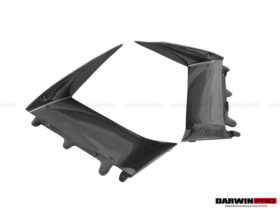 DarwinPRO 2011-2016 Lamborghini Aventador LP700 Coupe BKSS Style Carbon Fiber Quarter Panel Fender Side Vent Air Intake Cover Trim Outside - image 9