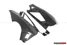DarwinPRO 2011-2016 Lamborghini Aventador LP700 Coupe & Roadster BKSSII Style Carbon Fiber Rear Quarter Panels - image 4