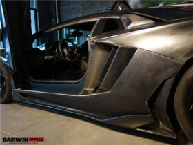 DarwinPRO 2011-2021 Lamborghini Aventador LP700 LP740 Coupe & Roadster Carbon Fiber Side Skirts - image 3