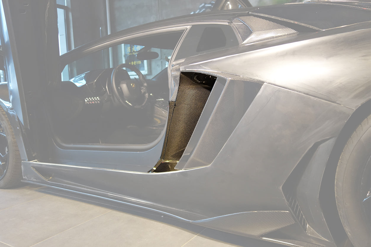 DarwinPRO 2011-2016 Lamborghini Aventador LP700 Coupe Oem Carbon Fiber Quarter Panel Fender Air Intake Side Vent Inside