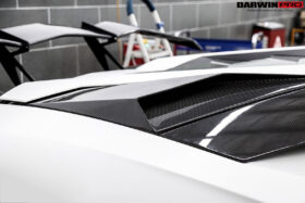 DarwinPRO 2011-2016 Lamborghini Aventador LP700 Coupe & Roadster BKSS Style Carbon Fiber Rear Side Scoops - image 3