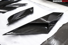 DarwinPRO 2011-2016 Lamborghini Aventador LP700 Coupe & Roadster BKSS Style Carbon Fiber Rear Side Scoops - image 9