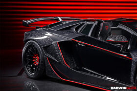 DarwinPRO 2013-2016 Lamborghini Aventador LP700 LP740 Roadster Carbon Fiber Rear Intake Panel - image 6