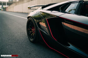 DarwinPRO 2011-2016 Lamborghini Aventador LP700 Coupe SV-BKSSII Style Wide body Carbon Fiber Aero Full Kit - image 8