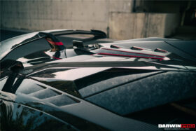 DarwinPRO 2011-2016 Lamborghini Aventador LP700 Roadster SV-BKSSII Style Engine Hood And Wing - image 9