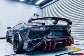 DarwinPRO 2011-2016 Lamborghini Aventador LP700 Roadster SV-BKSSII Style Engine Hood And Wing - image 3