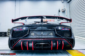 DarwinPRO 2011-2016 Lamborghini Aventador LP700 Roadster SV-BKSSII Style Engine Hood And Wing - image 4