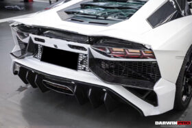 DarwinPRO 2011-2016 Lamborghini Aventador LP700 LP740 Coupe & Roadster SV Style Rear Bumper - image 2