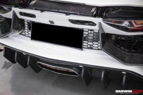 DarwinPRO 2011-2016 Lamborghini Aventador LP700 LP740 Coupe & Roadster SV Style Rear Bumper - image 3