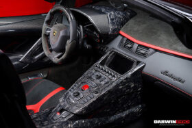 DarwinPRO 2011-2016 Lamborghini Aventador LP700 LP720 LP750 SV OE Style Carbon Fiber Navigation Screen Trim Replacement (2PCS) - image 2