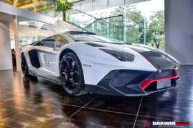 DarwinPRO 2011-2016 Lamborghini Aventador LP700 Coupe Roadster BKSS Style Carbon Fiber Side Skirts Under Board - image 2