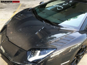 DarwinPRO 2011-2021 Lamborghini Aventador LP700 LP740 Coupe Roadster BKSS Style Carbon Fiber Front Fender - image 6