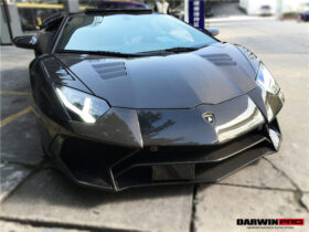 DarwinPRO 2011-2021 Lamborghini Aventador LP700 LP740 Coupe Roadster BKSS Style Carbon Fiber Front Fender - image 8
