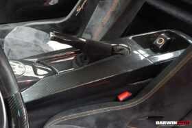 DarwinPRO 2004-2014 Lamborghini Gallardo OEM Style Carbon Fiber Handbrake Surround - image 3