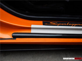 DarwinPRO 2004-2008 Lamborghini Gallardo Carbon Fiber Door Sills Steps Cover - image 2