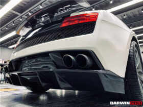 DarwinPRO 2009-2014 Lamborghini Gallardo SA Carbon Fiber Rear Diffuser Lip | Fits LP550, LP560, LP570 - image 4