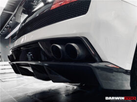 DarwinPRO 2009-2014 Lamborghini Gallardo SA Carbon Fiber Rear Diffuser Lip | Fits LP550, LP560, LP570 - image 5