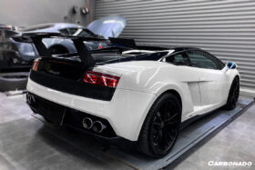 DarwinPRO 2004-2014 Lamborghini Gallardo Carbon Fiber Trunk Spoiler Wing Carbonado (STO) - image 2