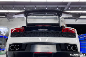 DarwinPRO 2004-2014 Lamborghini Gallardo Carbon Fiber Trunk Spoiler Wing Carbonado (STO) - image 5