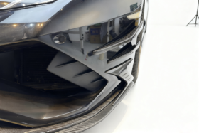 DarwinPRO 2019-2025 Lamborghini Huracan EVO RWD AD Style Dry Carbon Front Bumper Canards - image 4