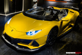 DarwinPRO 2019-2023 Lamborghini Huracan EVO 4WD OD Style Dry Carbon Front Lip - image 4