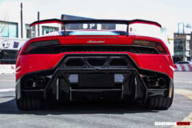 DarwinPRO 2015-2020 Lamborghini Huracan LP610 OE Style Carbon Rear Bumper Grille - image 2