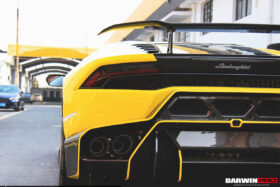 DarwinPRO 2015-2020 Lamborghini Huracan LP610 OE Style Carbon Rear Bumper Grille - image 7