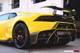 DarwinPRO 2015-2020 Lamborghini Huracan LP610 OE Style Carbon Rear Bumper Grille - image 8